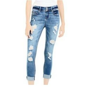 INDIGO REIN Curvy Roll Cuff Jeans